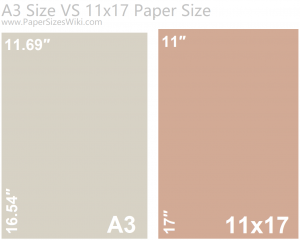 11x17 Paper Size in inches, cm, and mm - Check Its Layout