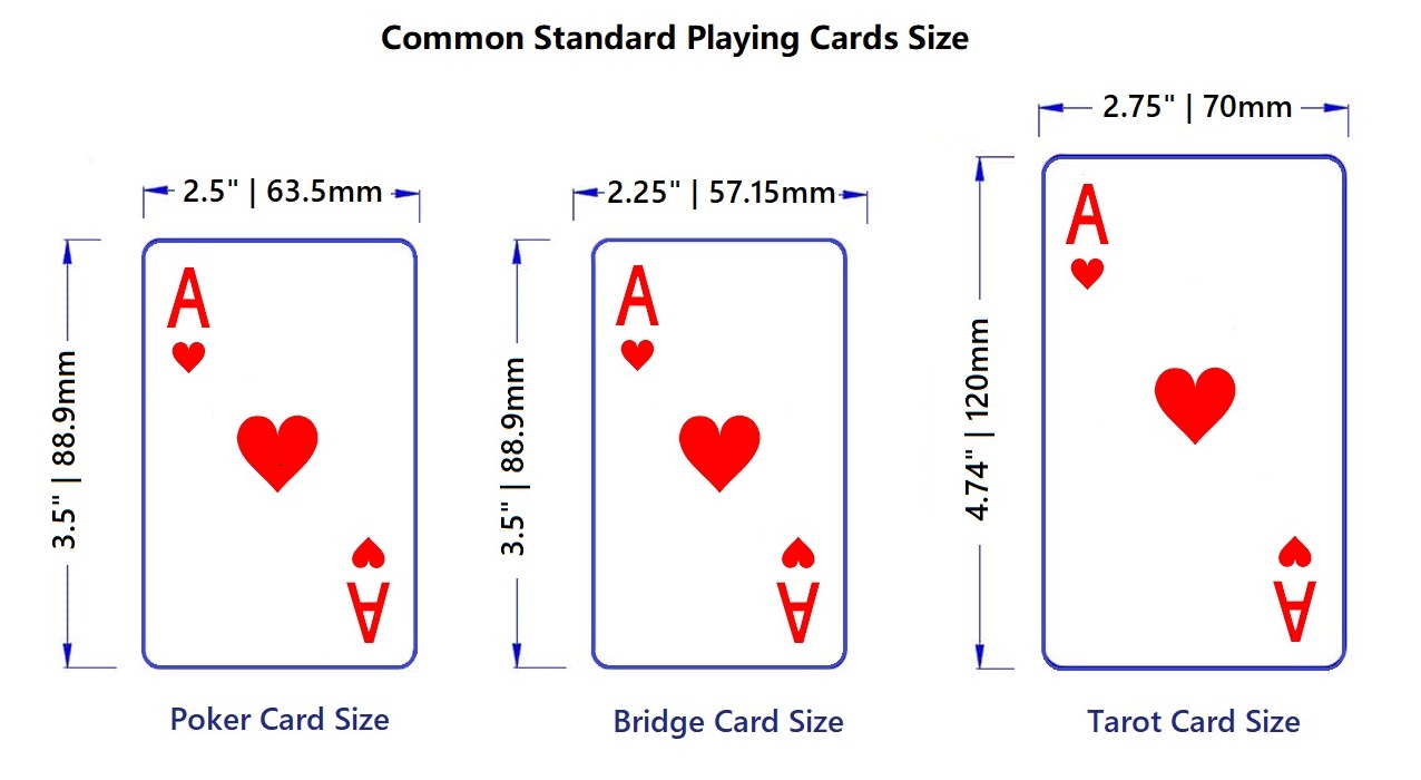 Standard Playing Card Size